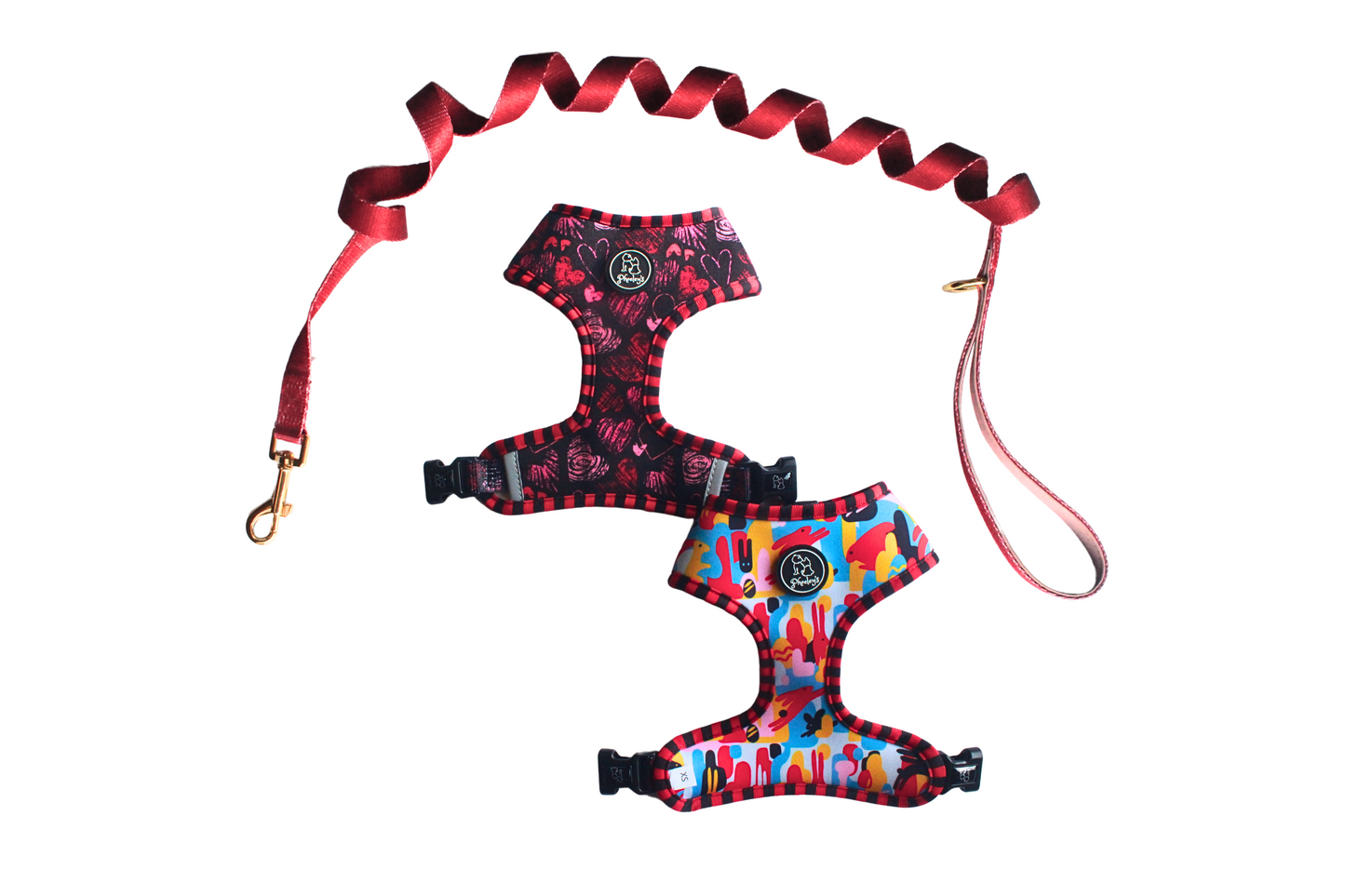 Dog Reversible Harness Bundle || Love Bunny
