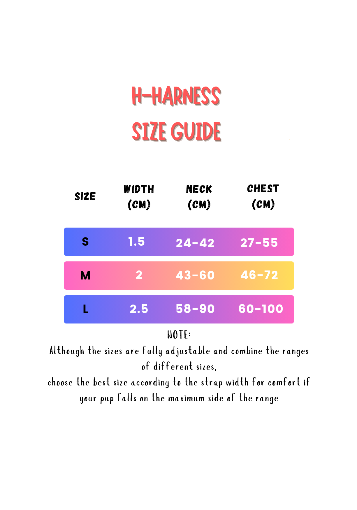 Dog H-Harness || Neon Paws