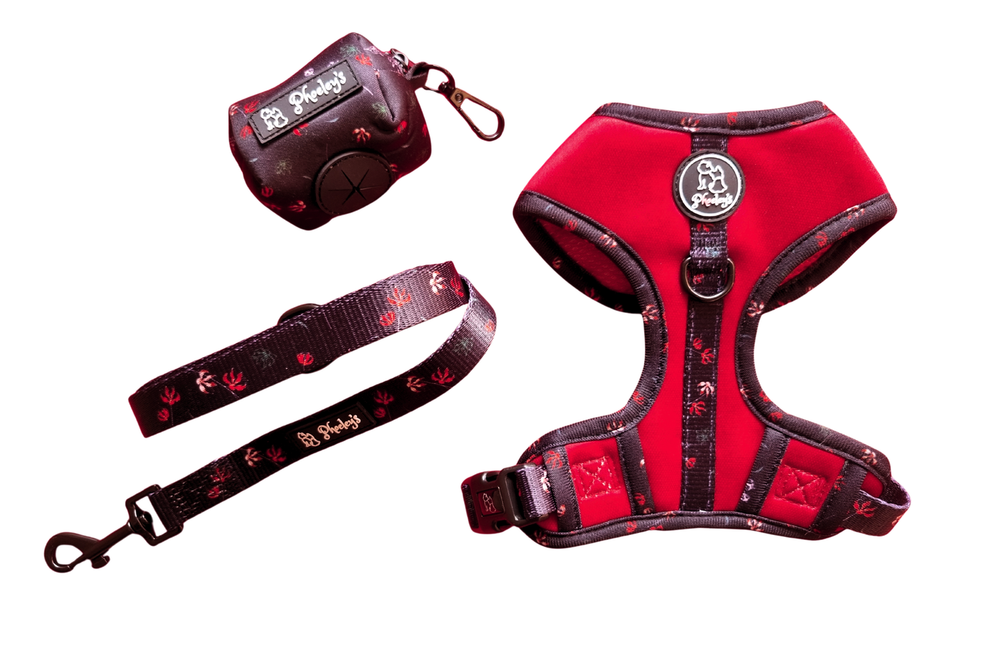 Dog Adjustable Harness Bundle || The Red Touch