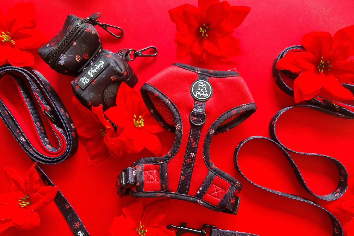 Dog Adjustable Harness Bundle || The Red Touch