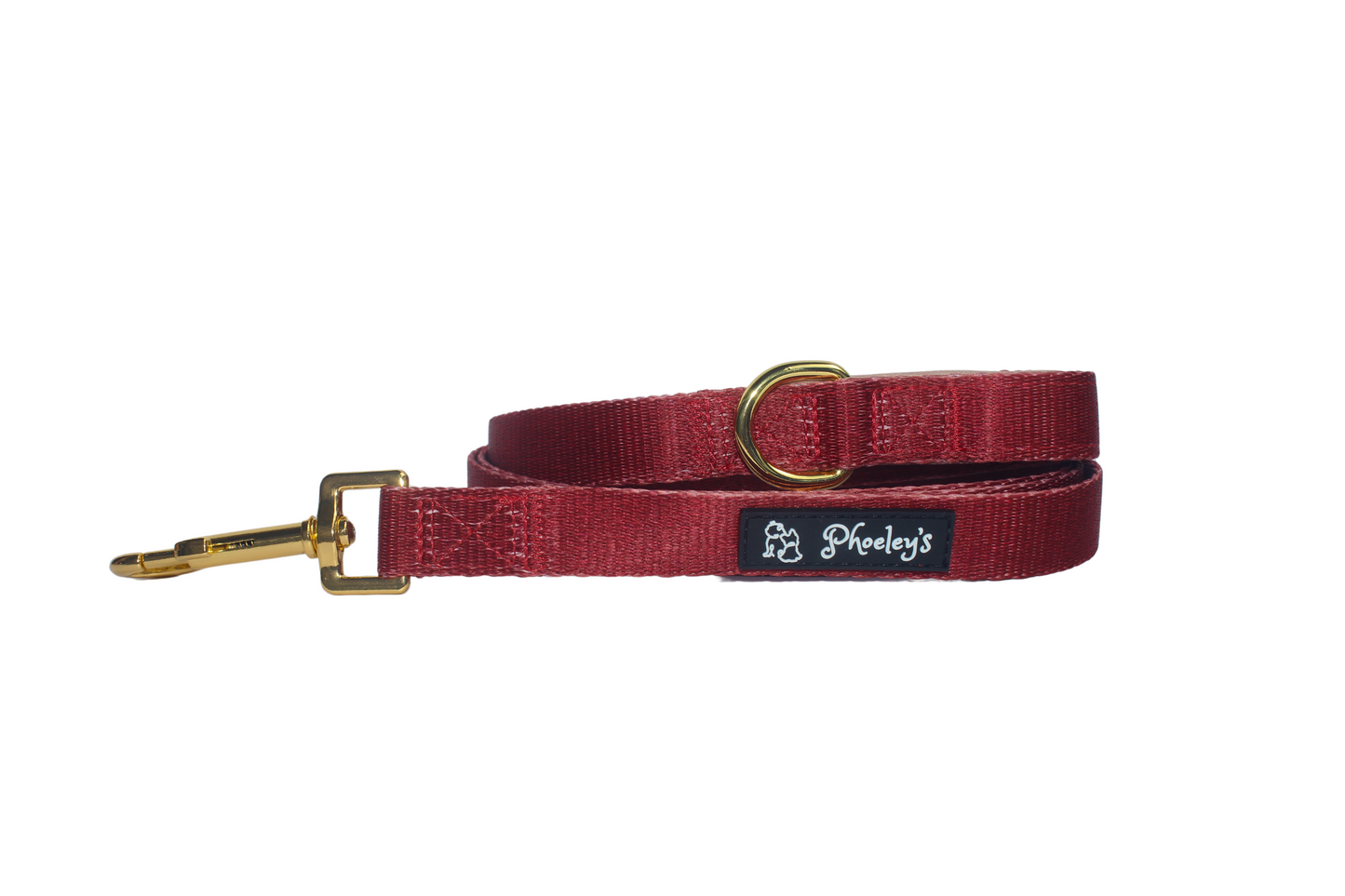 Dog Solid Leash || Maroon Mood